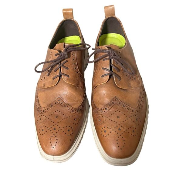 ECCO ST.1 Hybrid Lite Amber Brown Leather Men’s Size 10‎ - Picture 1 of 9